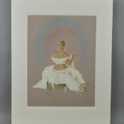 KAY BOYCE (BRITISH CONTEMPORARY) 'COPPELIA', a limited edition print 272/295 of a woman dressed in