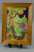 A LIMITED EDITION 'ENCHANTED PALACE' FAIRYLAND LUSTRE PATTERN CERAMIC PLAQUE, 238/250 produced by