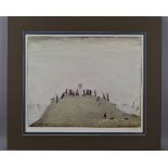 L.S. LOWRY (BRITISH 1887-1976), 'The Notice Board', A Limited Edition print, signed in pencil