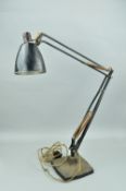 HERBERT TERRY & SONS, LTD 1930'S MODEL 1208 ANGLE POISE DESK LAMP, designed by George Carwardine