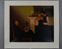 JACK VETTRIANO (BRITISH 1951), 'Beautiful Losers II', A Limited Edition print of a man watching a