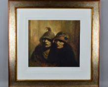 HAMISH BLAKELY (BRITISH 1968), 'Sisters', A Limited Edition print 176/195, of two ladies in 1930's