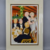 BERYL COOK (BRITISH 1926-2008), 'The Baron Entertains', A Limited Edition print, 279/300, of a