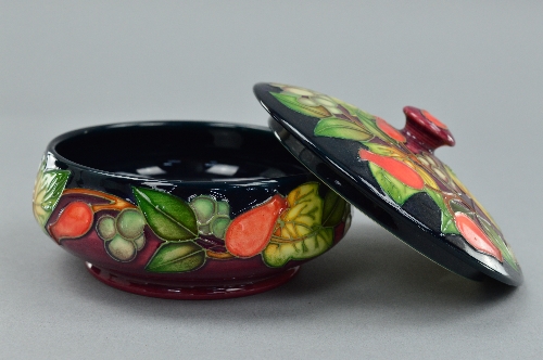 A MOORCROFT 'WINTER HARVEST' BOWL AND COVER, designed by Sian Leeper and dated 2003, the base - Image 4 of 4