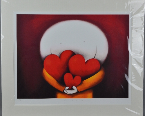 DOUG HYDE (BRITISH 1972), 'The Gift of Love', A Limited Edition print of a figure holding three