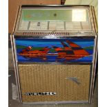 A 1970'S WURLITZER LYRIC JUKEBOX, adapted to take a Leak amplifier