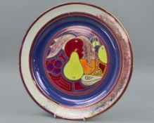 A SUSIE COOPER FOR GRAYS POTTERY 'GLORIA LUSTRE' CHARGER, approximately 36cm, with Grays backstamp