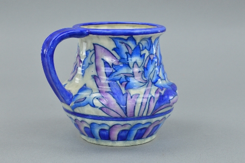 A CHARLOTTE RHEAD FOR CROWN DUCAL JUG, decorated in the 'Blue Peony' pattern, painted name and - Image 2 of 4