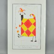 GOVINDER NAZRAN (BRITISH 1964-2008), 'The Entertainer', A Limited Edition print, 77/195, of a