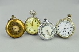 FOUR MIXED POCKET WATCHES