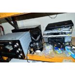 A COOKWORKS GRILL SHARP MICROWAVE, Dell laptop, Brother Seamer printer, Sky HD box, a DVD player and