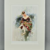 GORDON KING (BRITISH 1939), 'In A Dress From Manon', A Limited Edition print, 23/195, of a Ballet