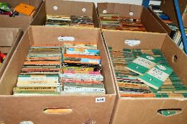 FOUR BOXES OF VINTAGE PAPERBACK BOOKS, to include a box of Penguin and a box of Pelican books and