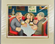 BERYL COOK (BRITISH 1926-2008) 'Russian Tea Room' a limited edition print 29/300 of men and a