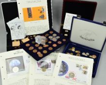 A CASE AND TWO BOXES OF MIXED COINS, to include an amount of low grade Roman coins