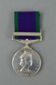 ERII CAMPAIGN SERVICE MEDAL, bar Borneo, correctly named to 23904373 Pte. R.S Rothwell, Queens Own