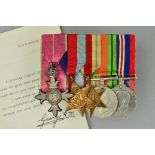 A WWII ERA AND BEYOND M.B.E. GROUP OF FIVE MEDALS, attributed to a Captain Montague Lipton,