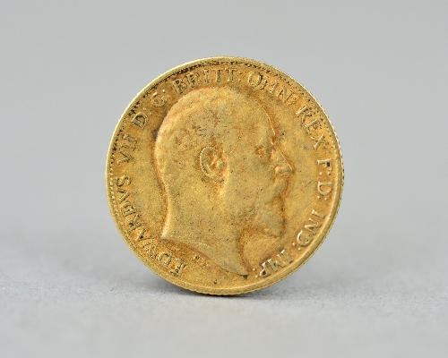 A HALF GOLD SOVEREIGN EDWARD VII 1906 - Image 2 of 2