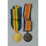 A WWI BRITISH WAR & VICTORY MEDAL PAIR, correctly named to GS-59666 Pte R. H. Taylor (* Tayler*)