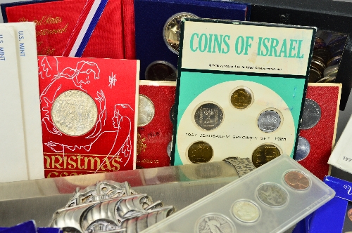 A CARRY BAG CONTAINING COIN SETS, PROOF SETS, SILVER AND INGOTS, to include Canada silver Dutch - Image 2 of 4