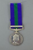 ERII GENERAL SERVICE MEDAL, bar near East, correctly named to 23167774 Pte R. Elliot A & S