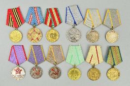 A SELECTION OF RUSSIAN MILITARY MEDALS, WWII, to include Capture of Berlin medal, Armed Force