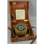 A WWII ERA BOXED AZIMUTH CIRCLE NO.4 COMPASS, possibly used by Air Ministry