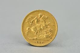 A GOLD HALF SOVEREIGN 1895 VICTORIA