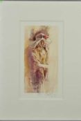 GORDON KING (BRITISH 1939) 'JOY', an artist proof print 7/39 of a young woman wearing a hat, signed,