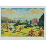 WINSTON CHURCHILL (1874 - 1965) 'VIEW FROM CHARTWELL', five limited edition prints published in