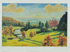 WINSTON CHURCHILL (1874 - 1965) 'VIEW FROM CHARTWELL', five limited edition prints published in