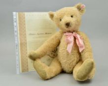 A BOXED LIMITED EDITION STEIFF 'TEDDY BEAR APPOLONIA MARGARETE', No 02181/5000, blond mohair,