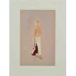KAY BOYCE (BRITISH CONTEMPORARY) 'SCARLETT', a limited edition print 85/95 of a scantily dressed