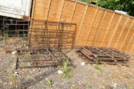 FOURTEEN LENGTHS OF HURDLE FENCING FROM ELMHURST HALL, LICHFIELD, these were laid in the 1894
