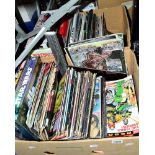 A QUANTITY OF MODERN BOOKS AND COMICS, 2000AD, Star Wars, Superman, Marvel etc (two boxes)