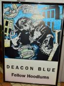 DEACON BLUE 'FELLOW HOODLUMS', a promotional poster for the album released in 1991, depicting a