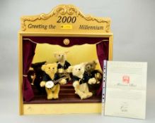 A BOXED LIMITED EDITION STEIFF MILLENIUM DREAM BAND, No 801/2000, No 033808, to include five teddy