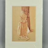 KAY BOYCE (BRITISH CONTEMPORARY) 'OLIVIA', a limited edition print 88/95 of a woman in historical