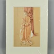 KAY BOYCE (BRITISH CONTEMPORARY) 'OLIVIA', a limited edition print 88/95 of a woman in historical