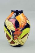 A MOORCROFT 'PARASOL DANCE' BALUSTER VASE, designed by Kerry Goodwin and dated 2005, it bares the