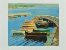 WINSTON CHURCHILL (1874 - 1965) 'STUDY OF BOATS', five limited edition prints published in 2005,