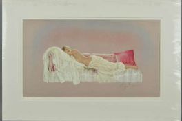 KAY BOYCE (BRITISH CONTEMPORARY) 'SLEEPING BEAUTY', an artist proof print of a woman sleeping on a