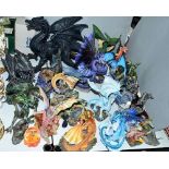 A COLLECTION OF FANTASY DRAGON SCULPTURES, etc, to include pieces by Alator, The New Beginning,