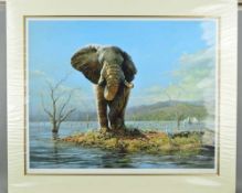 TONY FORREST (BRITISH 1961) 'GUARDIAN OF THE LAKE', a limited edition print 100/195 of an
