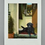 NIGEL HEMMING (BRITISH 1957) 'FRIENDS REUNITED', a limited edition print 225/300 of a Black