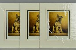 NIGEL HEMMING (BRITISH 1957) 'YOUNG WINSTON', three remarque edition prints 15, 16 and 17/50, all