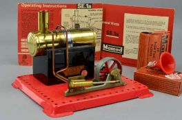 AN UNBOXED MAMOD LIVE STEAM ENGINE, No.S.E.1a, not tested, appears complete with accessories, fuel