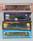 FOUR BOXED OO GAUGE LOCOMOTIVES, Lima Class 55 Deltic, 'Meld' No.D9003, B.R., two tone green