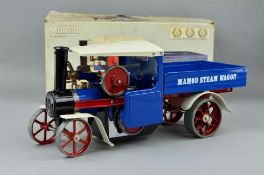 A BOXED MAMOD LIVE STEAM WAGON, No.SW1, not tested, appears complete with accessories and fuel,