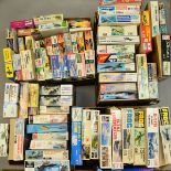 A COLLECTION OF MODEL AIRCRAFT KITS, from various manufacturers including Hasgewa, Heller Humbrol